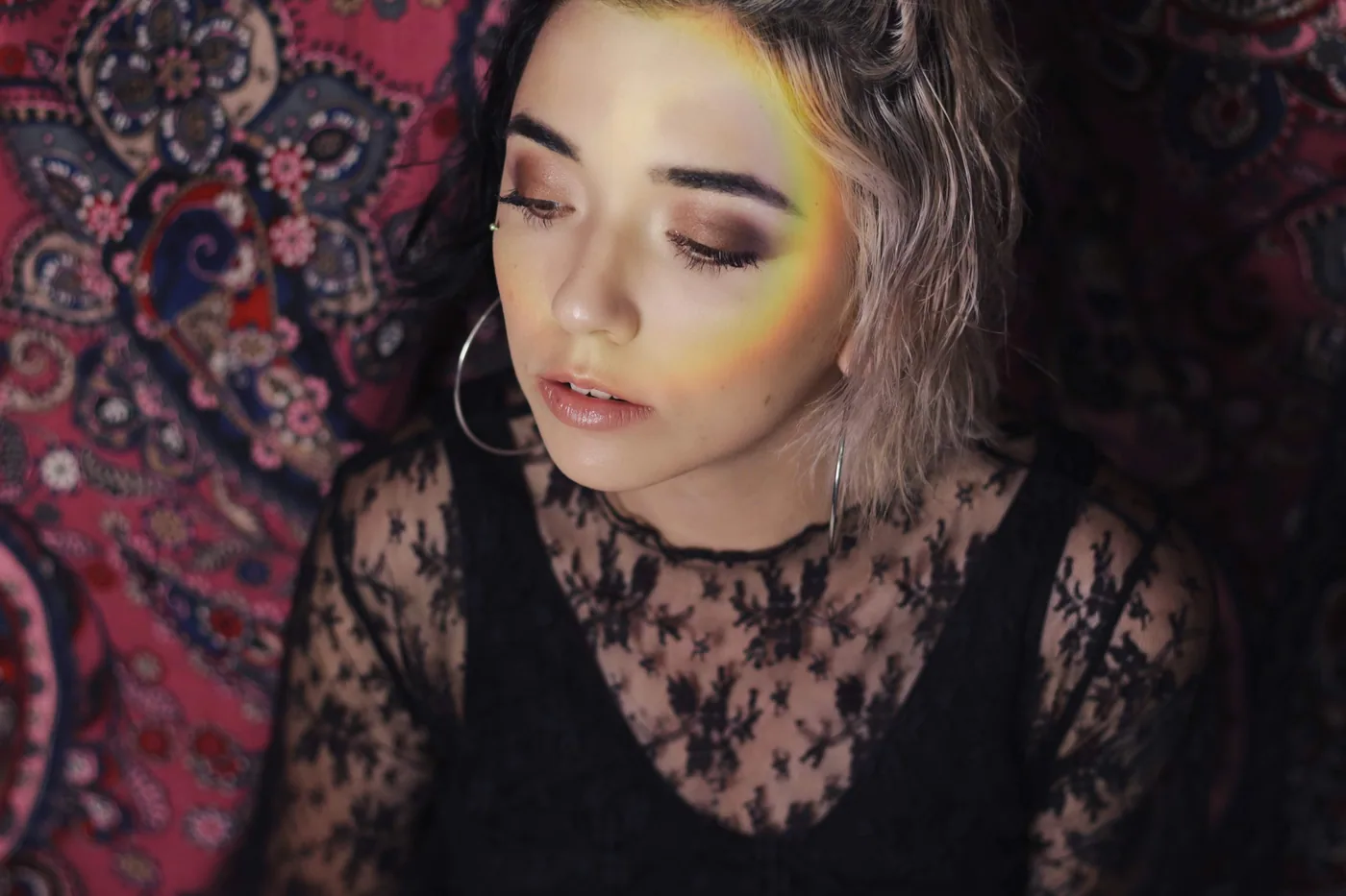 MYSTICA — rainbow light across a smoky eye