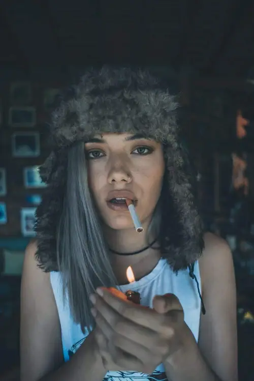 NITRATO — fur hat portrait, low light